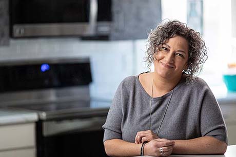 christina myers smiling in kictchen