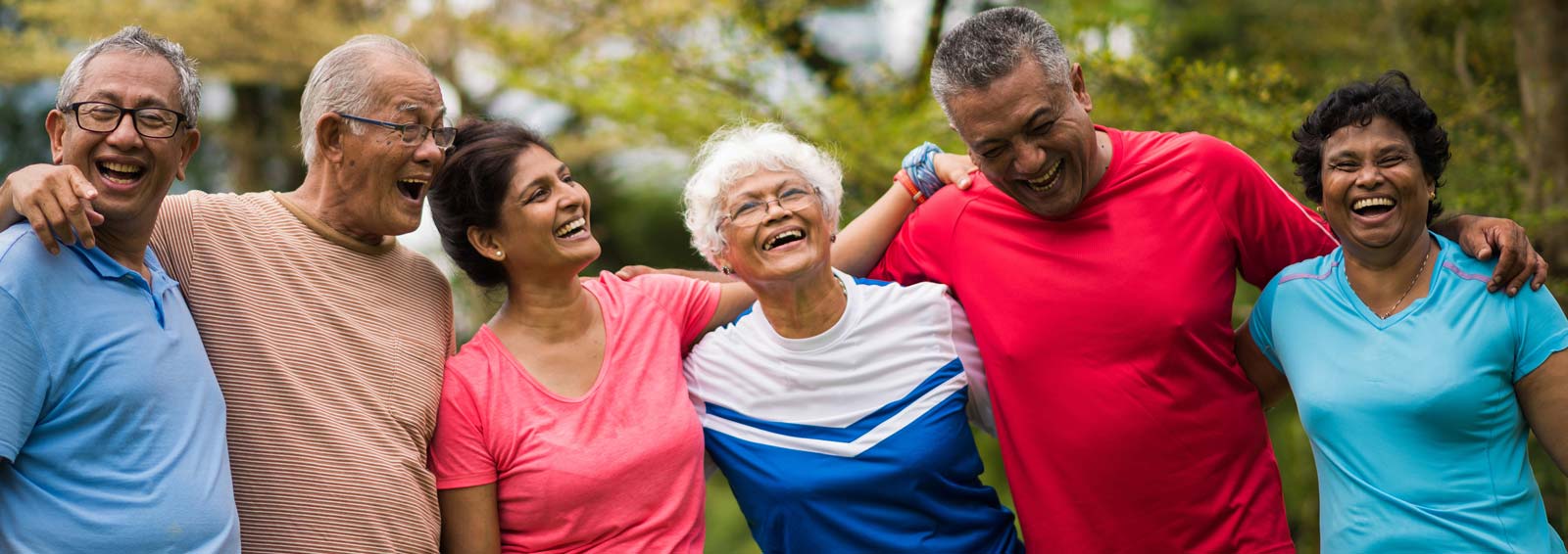 senior services and senior programs, senior group enjoying life