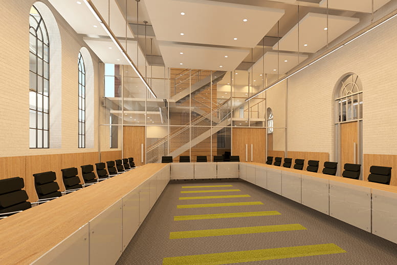 Halpin Hall rendering inside 
