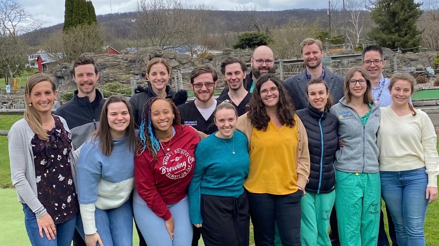 A group picture of Internal Medicine Pediatrics Residency