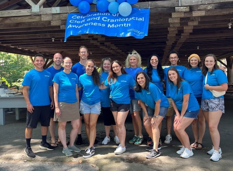 The department at our summer Cleft and Craniofacial Day at local amusement park Knoebels