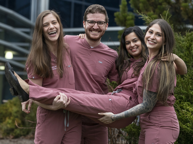 An image of four students