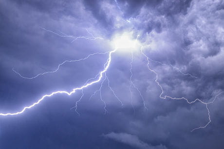 Lightning storm
