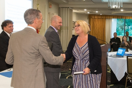 Erin Serock receives diploma