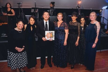 Mary Casale; Sarah Ryu; Jaewon Ryu; Brigitte Henry-Cooper; Bethany Moy; Olivia Moy; and Donna Connery.