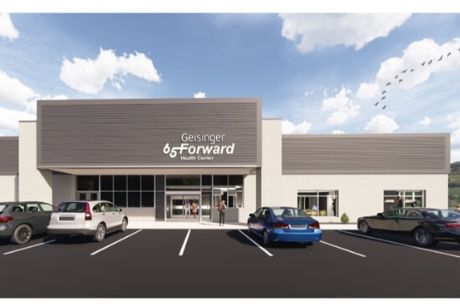 Rendering of the Geisinger 65 Forward Health Center in West Hazleton.