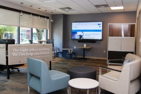 Interior of the Geisinger Career Center in downtown Danville.