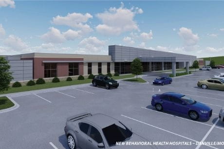 Rendering of new behavioral health locations. 