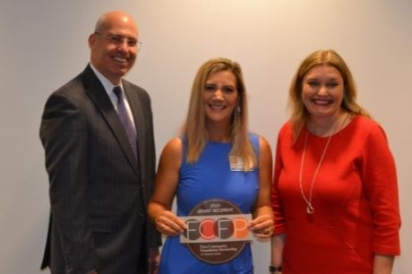 Geisinger representatives receive a grant.