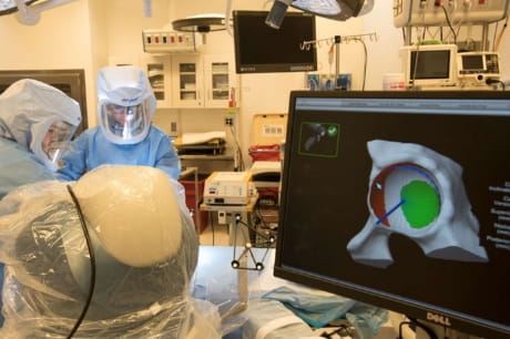 Dr. John J. Mercuri during an operation at GCMC.