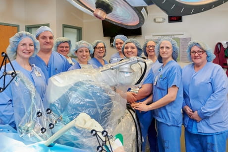 Members of the MAKO team at Geisinger Shamokin Area Community Hospital