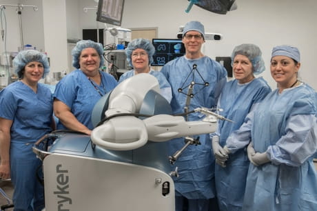 Members of the MAKO team at Geisinger South Wilkes Barre