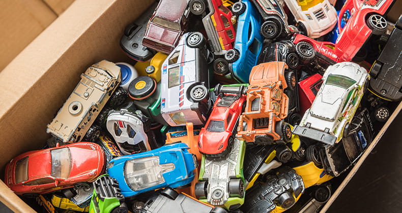 A drawer full of car that could have lead exposure