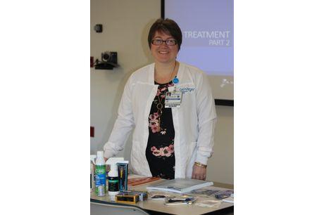 Jewel Peachey, RN, will earn her master’s in nursing degree and be debt free, thanks to Geisinger’s employee tuition reimbursement program.