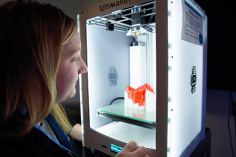 Sarah Flora, program director of Geisinger’s 3D Imaging and Printing Lab