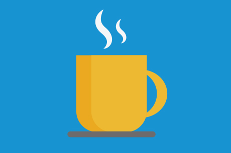 A woman drinking coffee