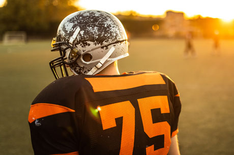 Image of a child football player