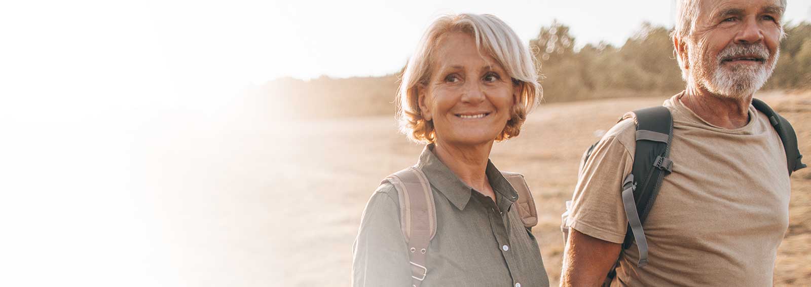 urology man and woman walking together