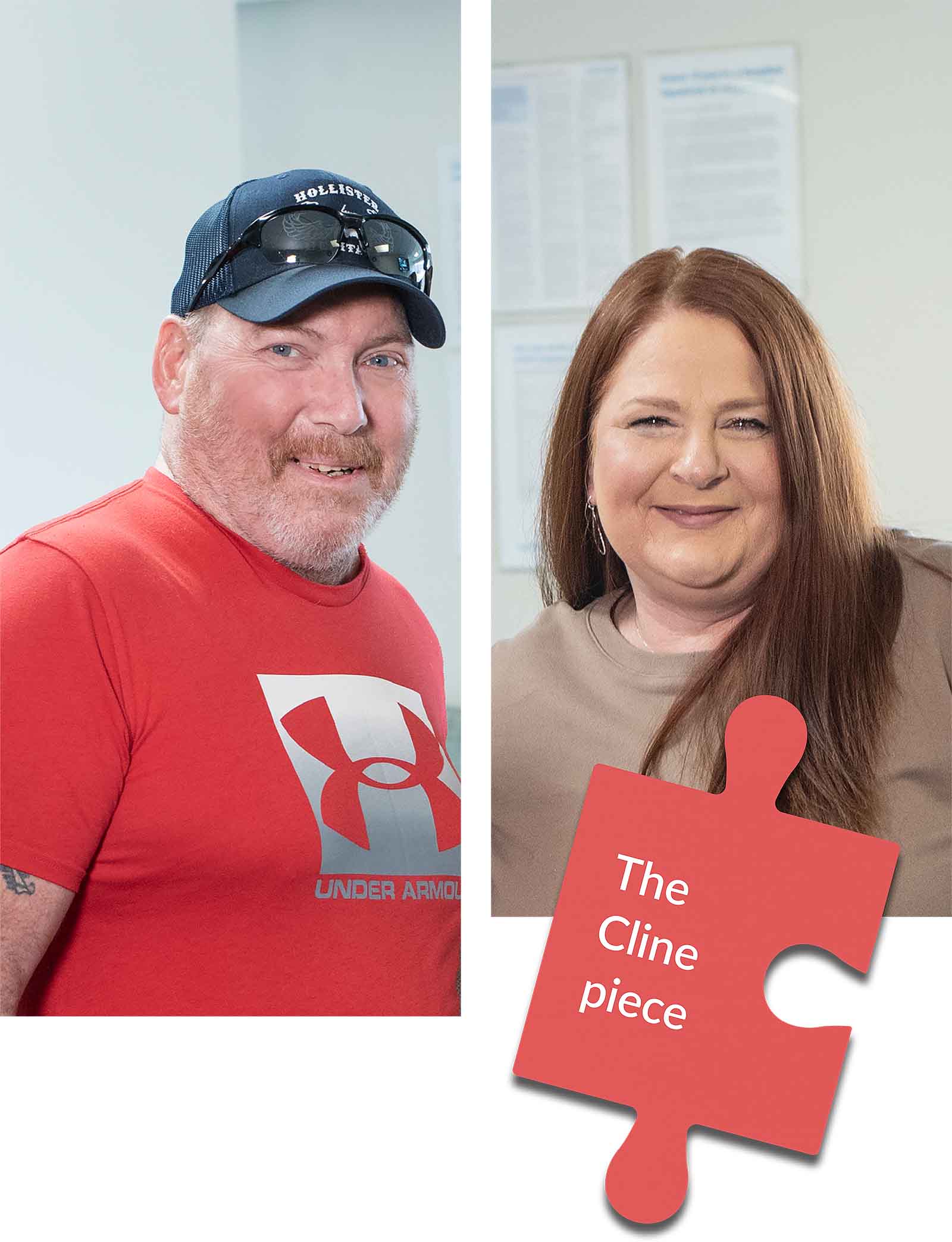 A photo collage featuring individuals who are part of the kidney donation program.