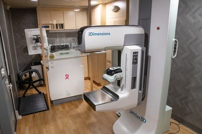 Small-Mobile Mammography Bus